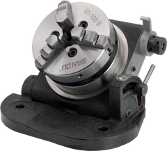 4” Tilting & Rotary Self-centering 3 jaw Chuck 0-90 & 0-360 degree #T-100