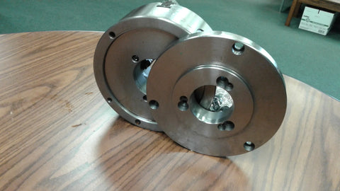 8" 6-JAW SELF-CENTERING  LATHE CHUCK w. top&bottom jaws, D1-3 adapter back plate