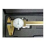 6" Tin Coated Stainless Steel Dial Calipers