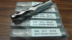 10pcs 5/8" 4 Flute S/E Premium M2 HSS end mills,center-cutting#1009G-New
