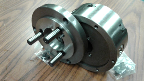 6" 6-JAW SELF-CENTERING LATHE CHUCK w. solid jaws w. D1-4 adapter---new