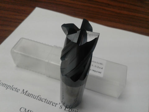 1x1-1/2x4" Solid Carbide End Mills Tialn Coated,center-cutting #1006-TN-1-new