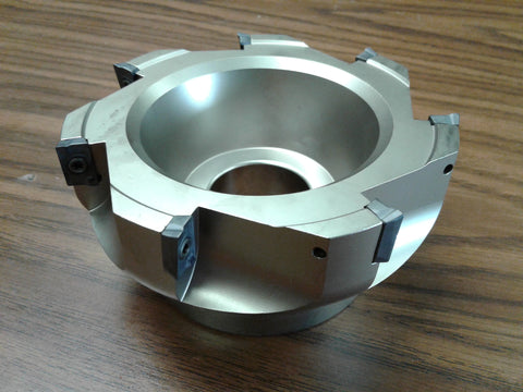 5" 90 degree indexable face shell mill,face milling cutter APKT #Z-2526-4035