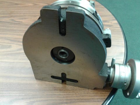 8" HORIZONTAL & VERTICAL ROTARY TABLE w. adapter & 6" 3-jaw chuck, #IN-TSL8-C6