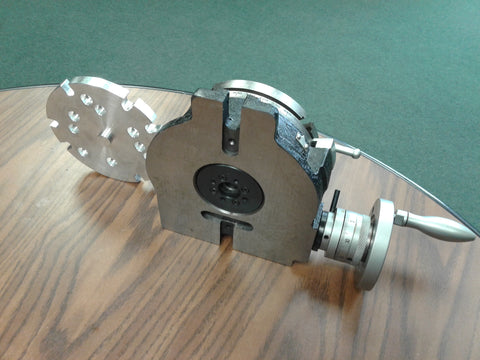 6" HORIZONTAL & VERTICAL ROTARY TABLE w. centering base adapter #IN-TSL6-ADP-new