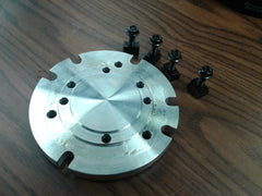 6" base adapter plate mount chucks on rotary table or milling machine #IN-ADP-6