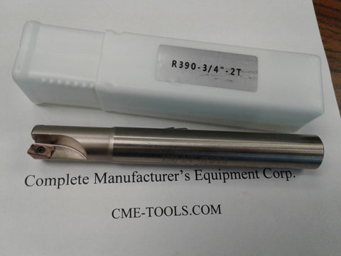 3/4" 90 degree indexable end mill 3/4"x3/4"x6" Sandvik R390-11T308 #506-SDVK-034