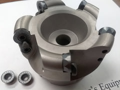 3" face mill, R200 milling cutter, w. 5 Sandvik RCKT1204 round inserts #506-R200-3-new