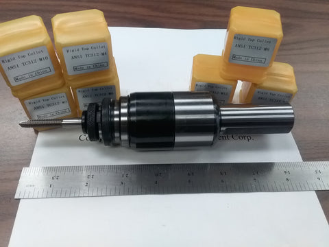 1" shank tapping head, tap collet chuck, 7 metric positive drive P-type adapters