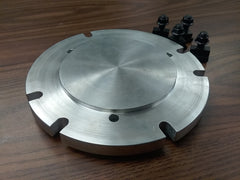 8" base adapter plate mount chucks on rotary table or milling machine #IN-ADP-8