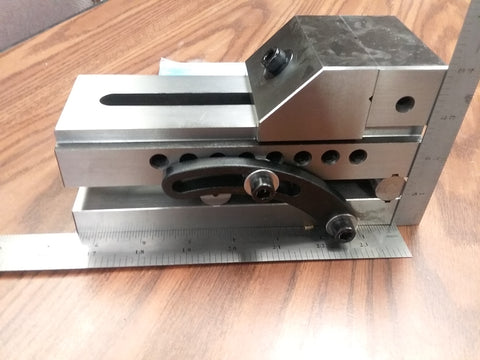 100mm (2 Rollers Distance) Metric Sine Vise, 3"(W)x4"(H)x7-1/2"(L), #SINE-VM