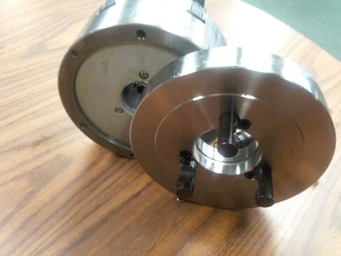 6" 6-JAW SELF-CENTERING LATHE CHUCK top&bottom jaws D1-3 semi-finished adapter
