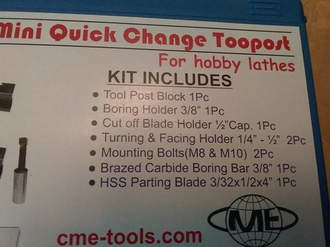 Precision Mini Quick Change Tool Post & Holders Set for Hobby Lathes 830M-new