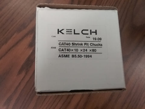 10mm x 80mm Shrink Fit CAT40 metric end mill holder Germany KELCH G2.5/25000RPM