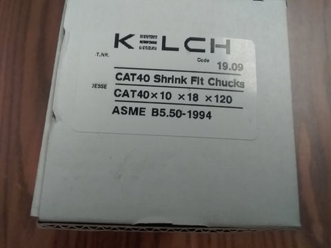 10mm x 120mm Shrink Fit CAT40 metric end mill holder Germany KELCH G2.5/25000RPM