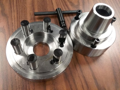 5C Collet Chuck with D1-5, D5 semi-finished adapter, Chuck Dia. 5" #5C-05F0