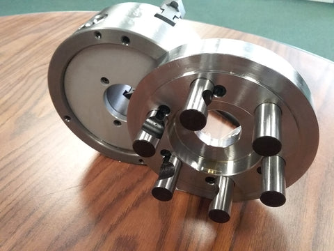 6" 4-JAW SELF-CENTERING CHUCK Top bottom jaws D1-5, D5 semi-finished adapter