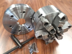 6" 6-JAW SELF-CENTERING CHUCK top&bottom jaws D1-5, D5 semi-finished adapter