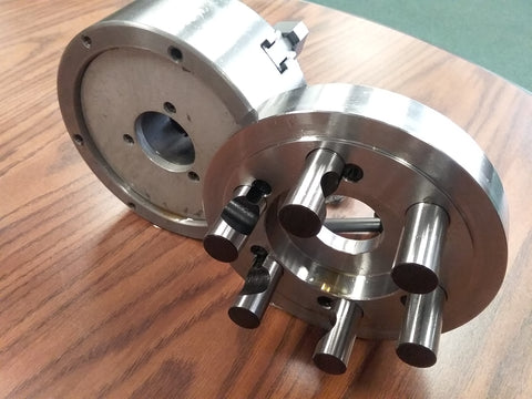 6" 6-JAW SELF-CENTERING CHUCK top&bottom jaws D1-5, D5 semi-finished adapter