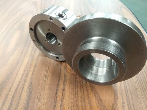 5" 3-JAW SELF-CENTERING lathe CHUCK top bottom jaws L00 adapter #0503A-FM