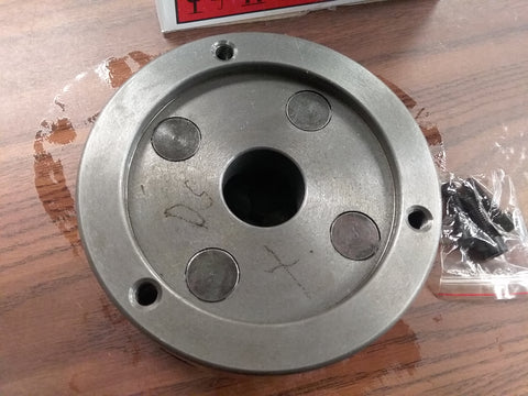 5" 4-JAW LATHE CHUCK w independent jaws rear mounting #0504F0 K72 125