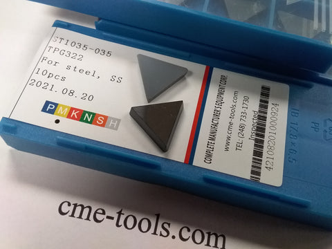30pcs TPG322 Carbide Inserts materialized and coated for cutting stainless steel