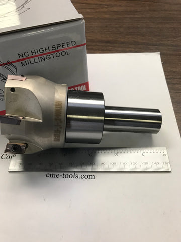 3" 90 degree indexable Shell face mill cutter APKT1604 w. 1” Straight Arbor
