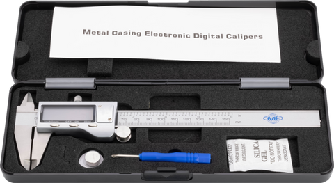 6" /150mm ELECTRONIC DIGITAL CALIPER LARGE SCREEN Stainless Metal Casing 201-MC6