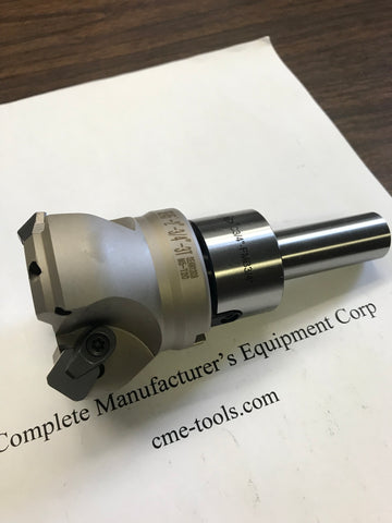 2" 45 degree indexable face shell mill w. 3/4” Straight Arbor,face milling