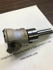 2" 45 degree indexable face shell mill w. 3/4” Straight Arbor,face milling