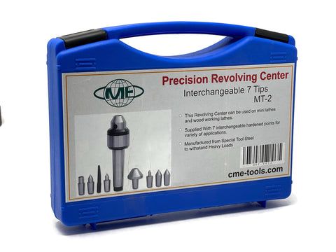 Precision Revolving Center MT-2 MT-3 MT-4, 7 Interchangeable Tips
