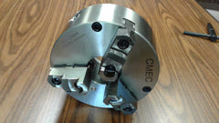 8" 3-JAW SELF-CENTERING CHUCKS plain back, Front Mounting for rotary tables