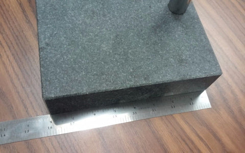 8" x 8" Granite Check w. Fine adjustment, comparator stand #906-8-new