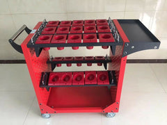 CME Heavy Duty CNC TOOLING CART FOR CAT50, BT50 Tool Holders Cart Capacity 25