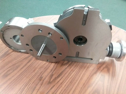 12" PRECISION HORIZONTAL VERTICAL ROTARY TABLE & 10" 3 jaw chuck & index plates